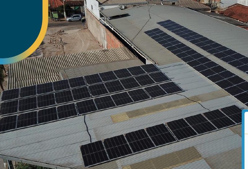 Obra Pax Silva em Cáceres - 32,5 kWp · 4.005 kWh/mês instalados pela Lethan Solar